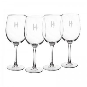 Cathys Concepts Personalized Spooky 19 Oz. White Wine Glasses YCT4452